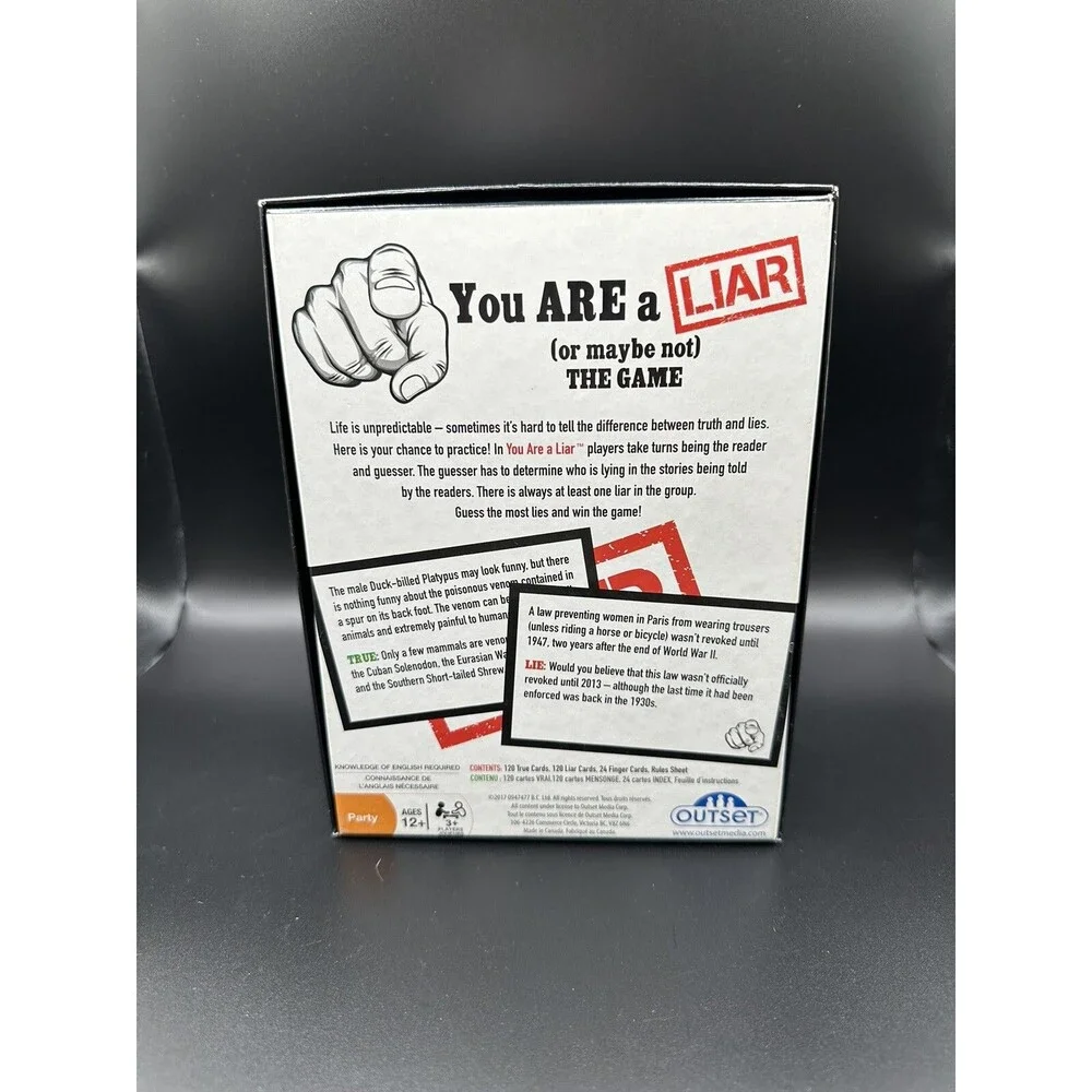 You Are a Liar or Maybe Not The Game  Read Story Guess the Liar! Party Game